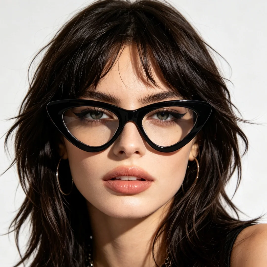 BETSION Vintage Cat Eye Acetate Reading Glasses Myopia Small Size Presbyopia With Contrast Color For Women Prescription Glasses