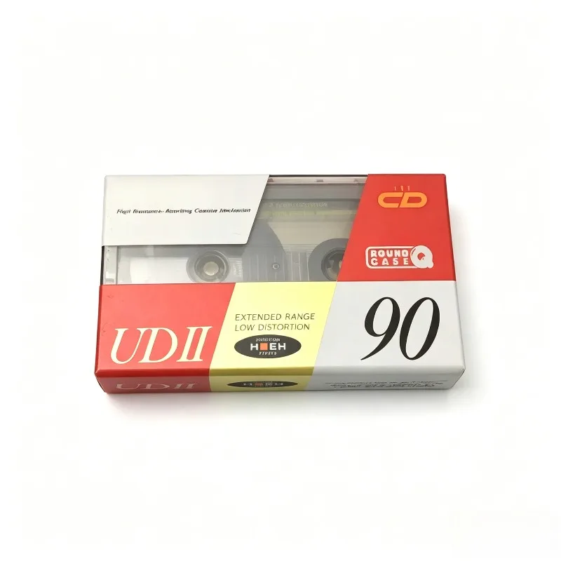 Casete Virgen Tipo II Maxell UDII de 90 Minutos, 100% Original y Nuevo, con Empaque Translúcido para Grabación y Duplicación
