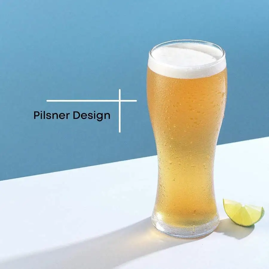 15.5oz Beer Glasses Set Of 4 Beer Pint Glass. Craft Beer Glass, Pilsner Glasses, Beer Glass. Solid Glassware Beer Cup. Classic B