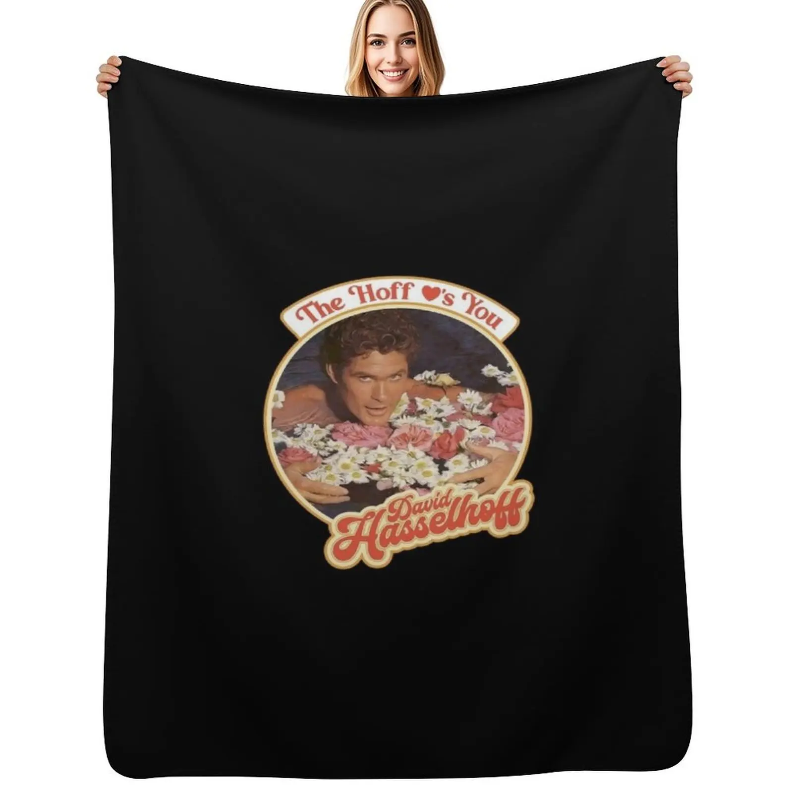 

The Hoff Loves You Throw Blanket warm winter Heavy Extra Large Throw for babies Blankets