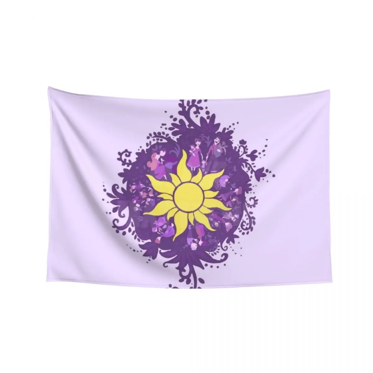 

Tangled - Sun - Kingdom Dance Tapestry Outdoor Decor Room Decoration Aesthetic Room Decorations Tapestry