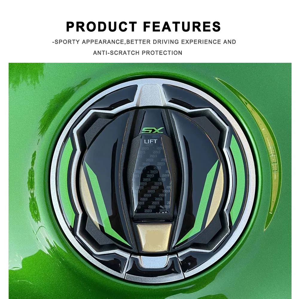 ل Ninja 1100 SX SE 2025 طبعة محدودة دراجة نارية ثلاثية الأبعاد الراتنج عدة خزان الوقود وسادة واقية ملصق جديد ديكور مائي