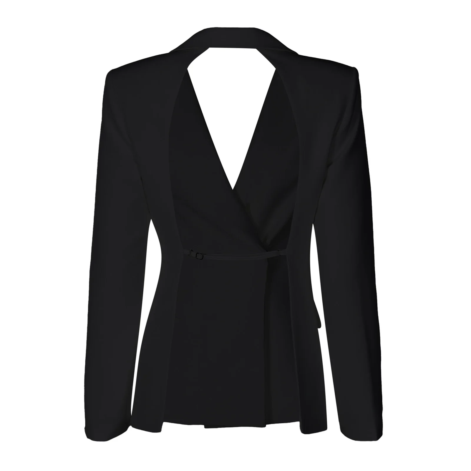 Blazer Damesmode Colberts Open Rug Revers Pakken Jassen Lange Mouw Blazer met één knop Kantoor Dame Werk Slanke Bovenkleding