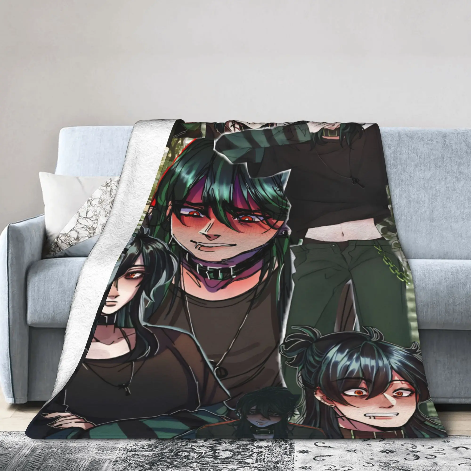 Comfortable The Kid At The Back Blanket Stuff Home Decorative  Throw Blankets Warm Coral Fleece Plush for Outdoor