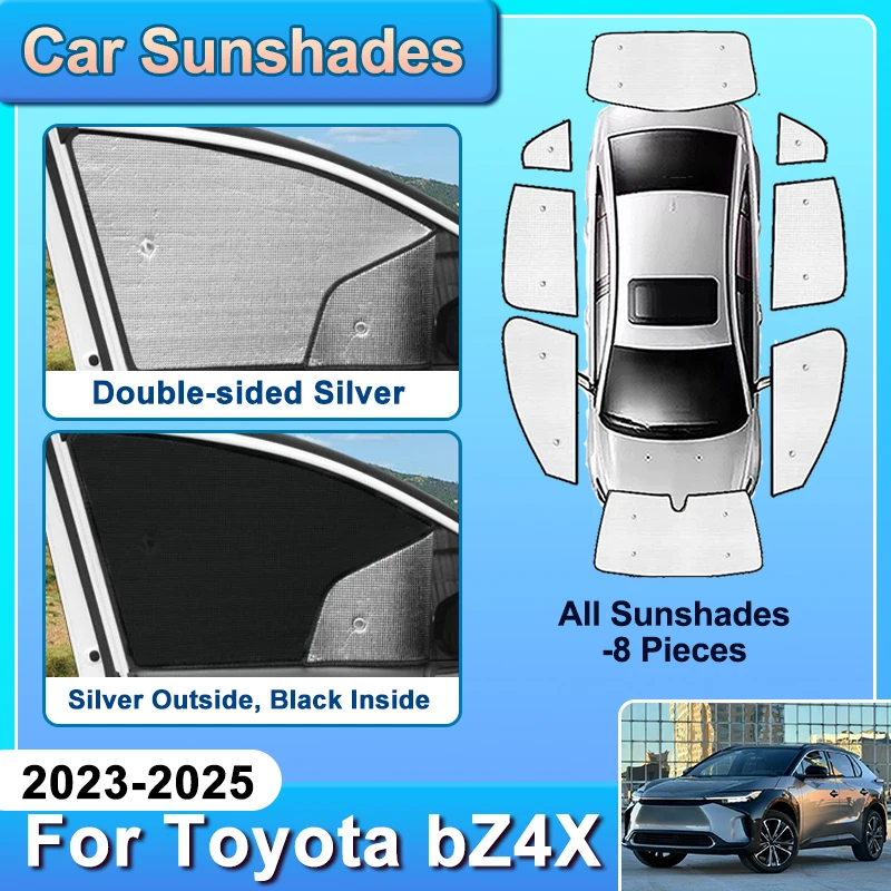 

For Toyota bZ4X 2023 2024 2025 EA10 Car Side Window Sunshade Protection UV Protection Windshield Sun Visor Cover Auto Accesorios