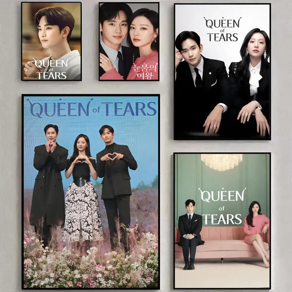 الكورية Q-ملكة الدموع اللوحة الخط شخصية المساحات قماش المشارك جدار جدارية الفن صور لغرفة ديكور المنزل #2