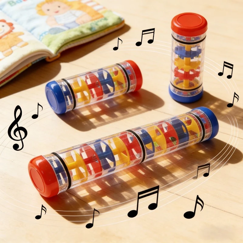 Giocattolo musicale per bambini Suoni di pioggia Campana che suona Giocattolo Montessori Sussidi didattici sensoriali Puzzle Neonati Strumenti musicali Esercizio dell'udito