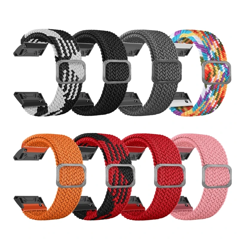 Nylon Woven strap replacement for Coros Vertix 2 Band Bracelet SmartWatch Belt rainbow Color Wristband for Coros Vertix2