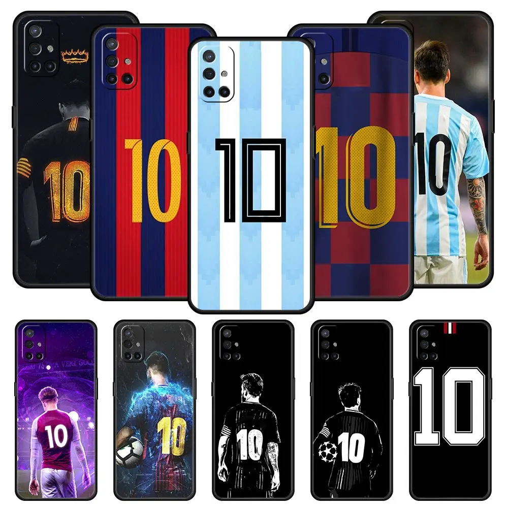 Funda de teléfono para Oneplus 13R 13 12 10T 11 R10 Nord N100 N200 N10 9 9R CE 2 3 Z Pro Lite 5G, cubierta suave de TPU con diseño de 10 jugadores de fútbol