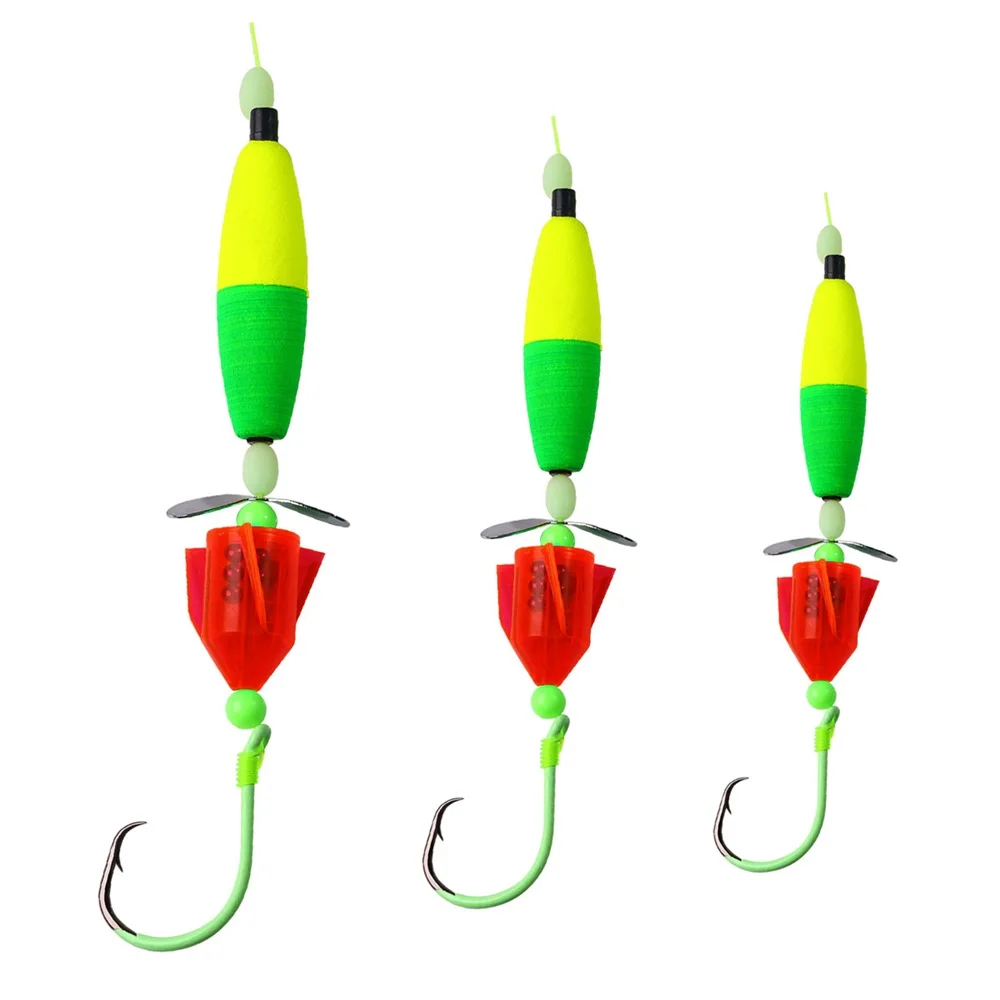 

5Pcs/bag Catfish Rigs Catfish Float Rigs Catfishing Tackle Santee Rig with Rattles Kit Accessories