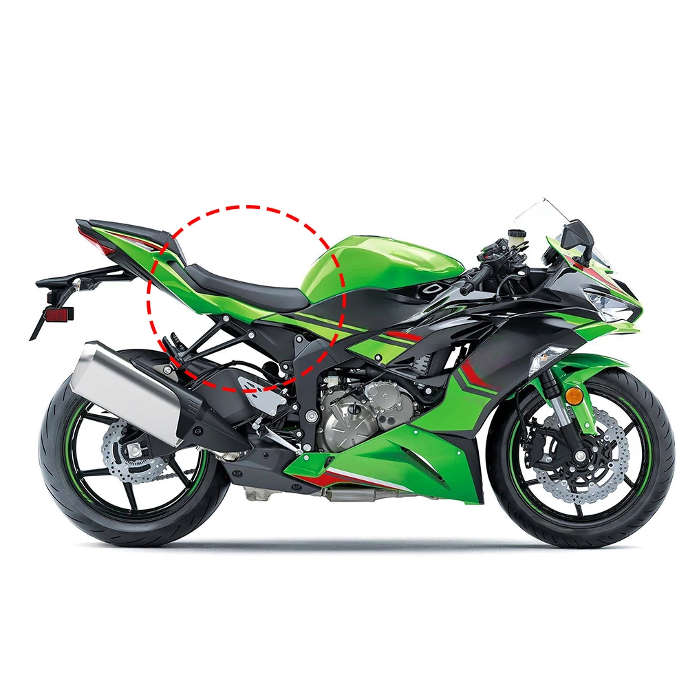 دراجة نارية وسادة المقعد الأمامي لكاواساكي ZX6R 2019-2025 ZX 6R ZX-6R 2024 2023 الارتفاع الأصلي مقعد الركاب الخلفي للسائق الأمامي