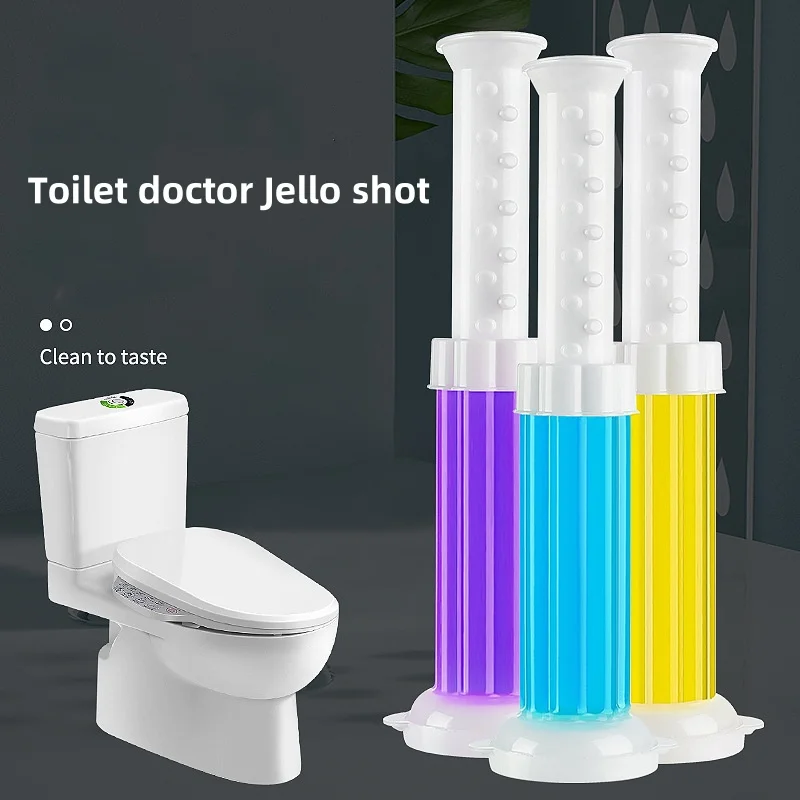 New Toilet doctor Jello shot toilet cleaner toilet cleaning toilet cleaner 1 set (3 lavender + 3 lemons) 72 times