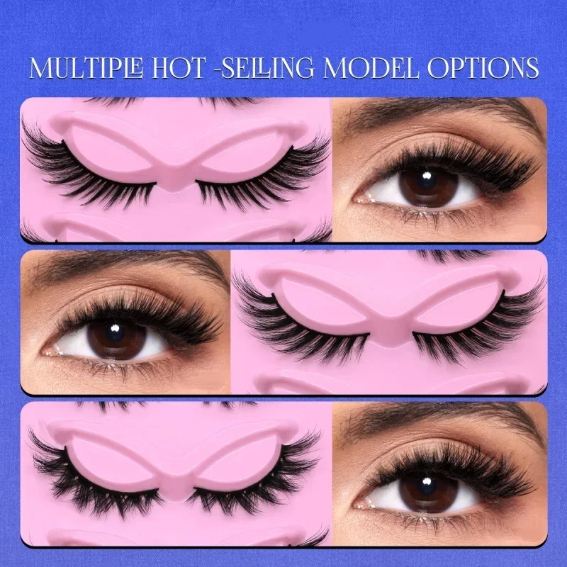 5 paia Ciglia Cat Eye Ciglia finte visone Ciglia con estremità alate Ciglia allungate Ciglia finte Estensione ciglia lunghe naturali