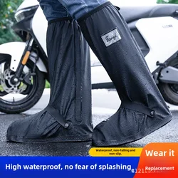 Rain boots for men, waterproof rain boots, non-slip, thickeneded, wear-resistant water shoes, rainy day shoe covers, cycling ...