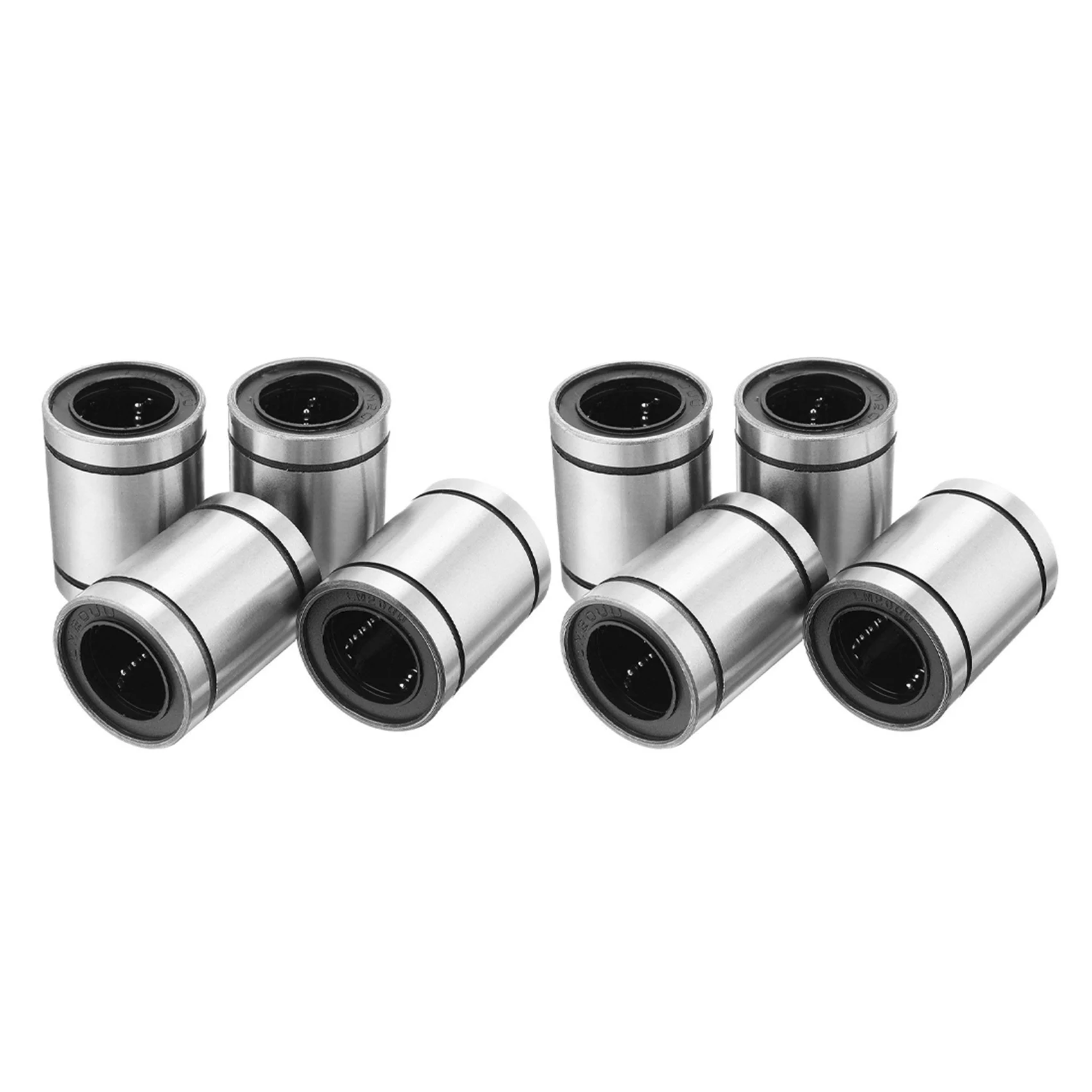 

8 Pcs LM20UU 20X32X42mm Double Side Rubber Seal Linear Motion Ball Bearing Bushing