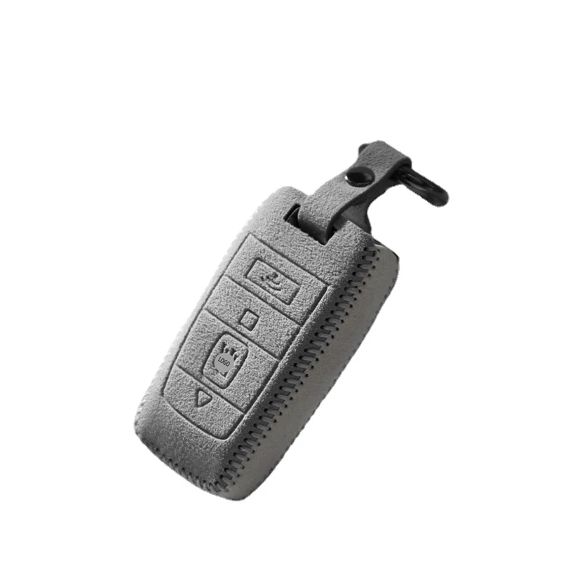 

custom made Alcantara For Rolls-Royce Ghost Phantom Wraith Dawn Cullinan Key case, chain car remote control protective case