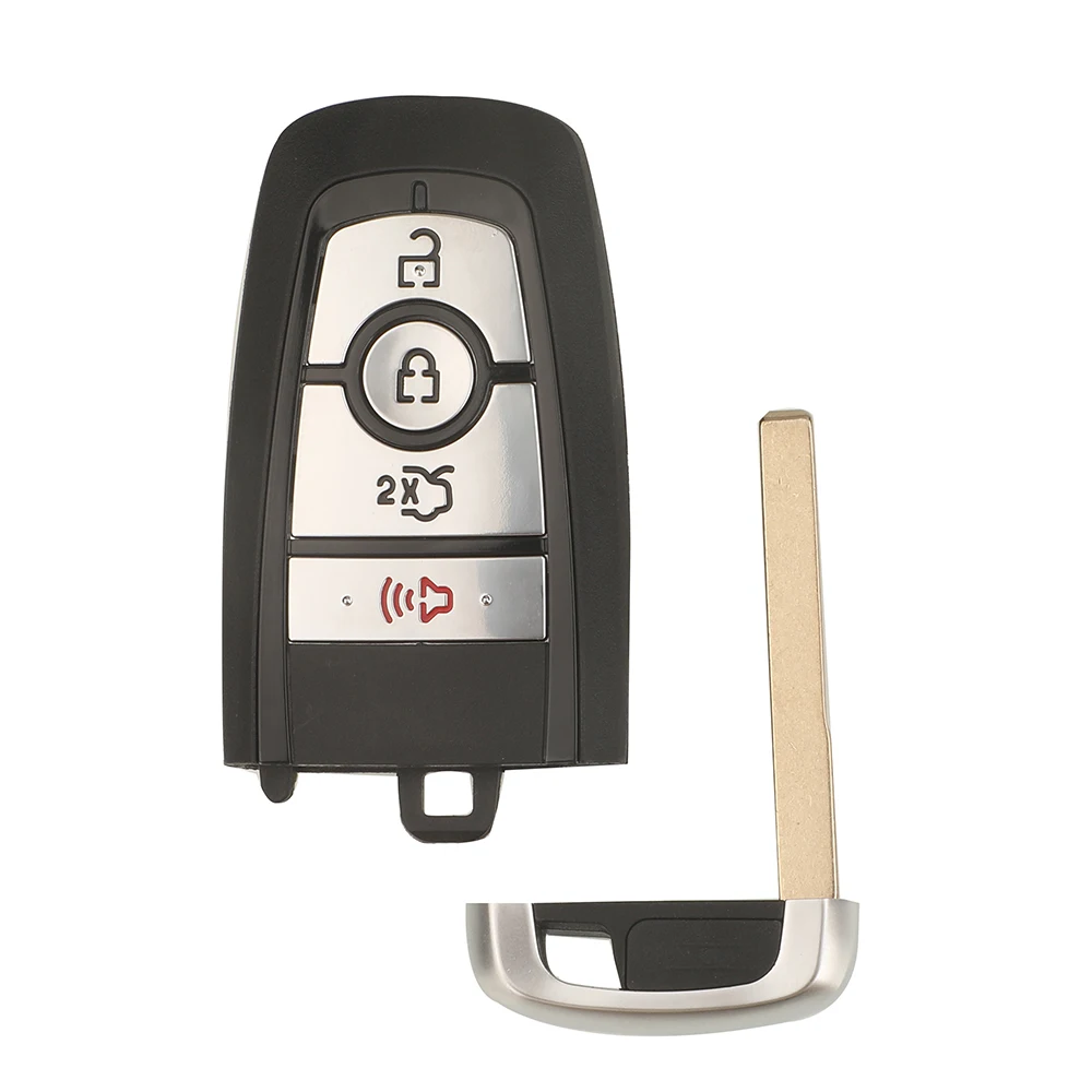 jingyuqin 4/5 Buttons Remote Car Key Case Shell Cover For Ford Fusion Mustang Explorer F-150 F-250 F-350 Fob Uncut Blade