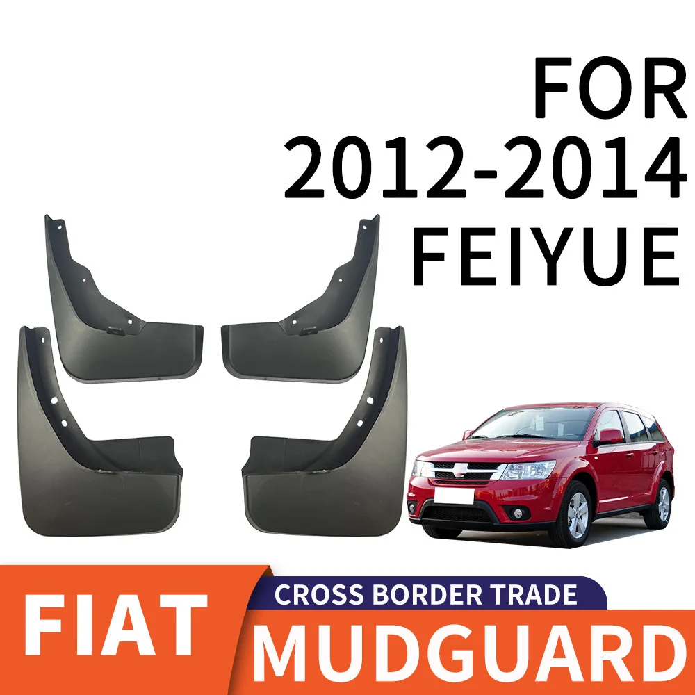 

For 2012-2014 FIAT Freemont Car tire mudguard,Fender Mudflaps Front Rear Flares Splash Guards Cover