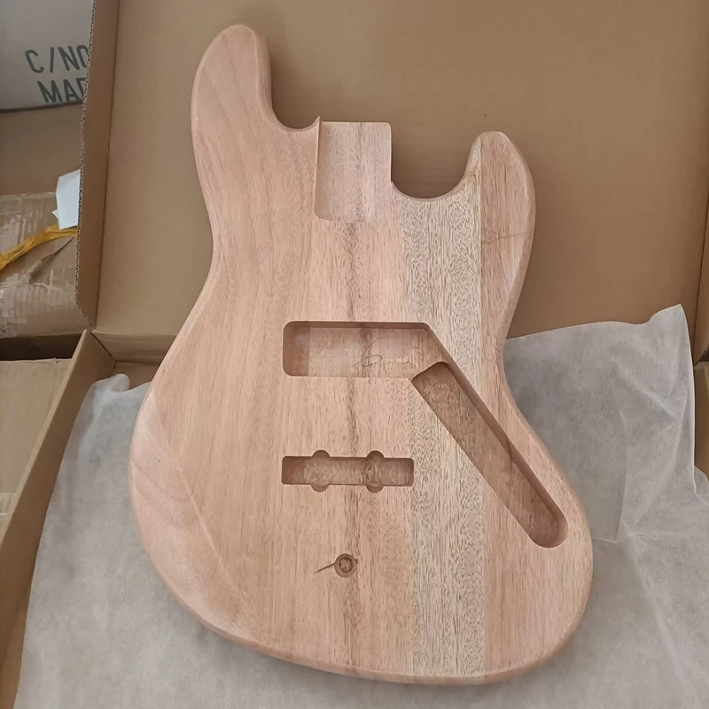 

Okoume Wood JB Bass Guitar Body Electric Bass Guitar Barrel Natural Color DIY For Bass Guitar