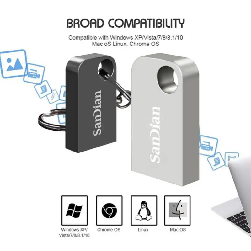 USB 3.0 Flash Drive Pendrive, Memory Stick, Pen Drive, Mini Disco para Desktops, PC, 512GB, 256GB, 128GB, 1TB, 2TB, 3. 0