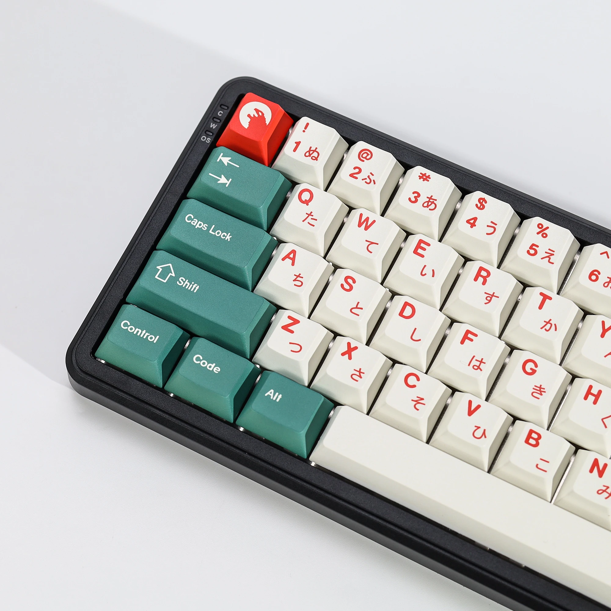 KBDiy Japanische Tastenkappen GMK Kaiju PBT 143 Tasten Retro PBT Cherry Profil Alice ISO Tastenkappen für 60% Gaming Mechanische Tastatur – Detail 10