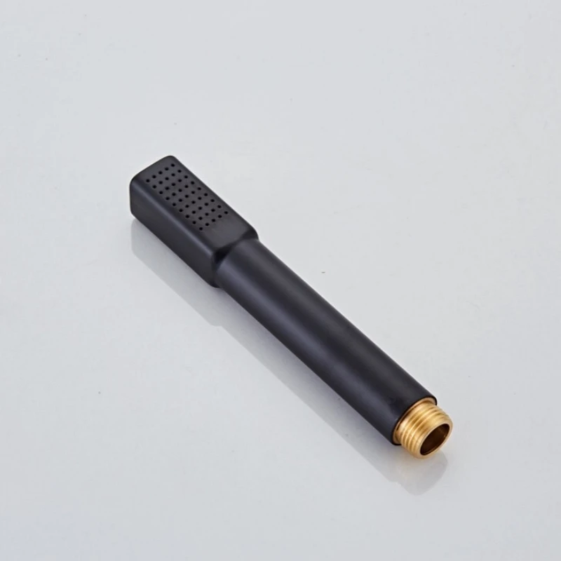 4Pcs/Set Black Brass Bathtub Faucet With Handheld Shower Diverter Pull Out Shower Head Widespread Tub Sink Tap Hot Cold Mixer