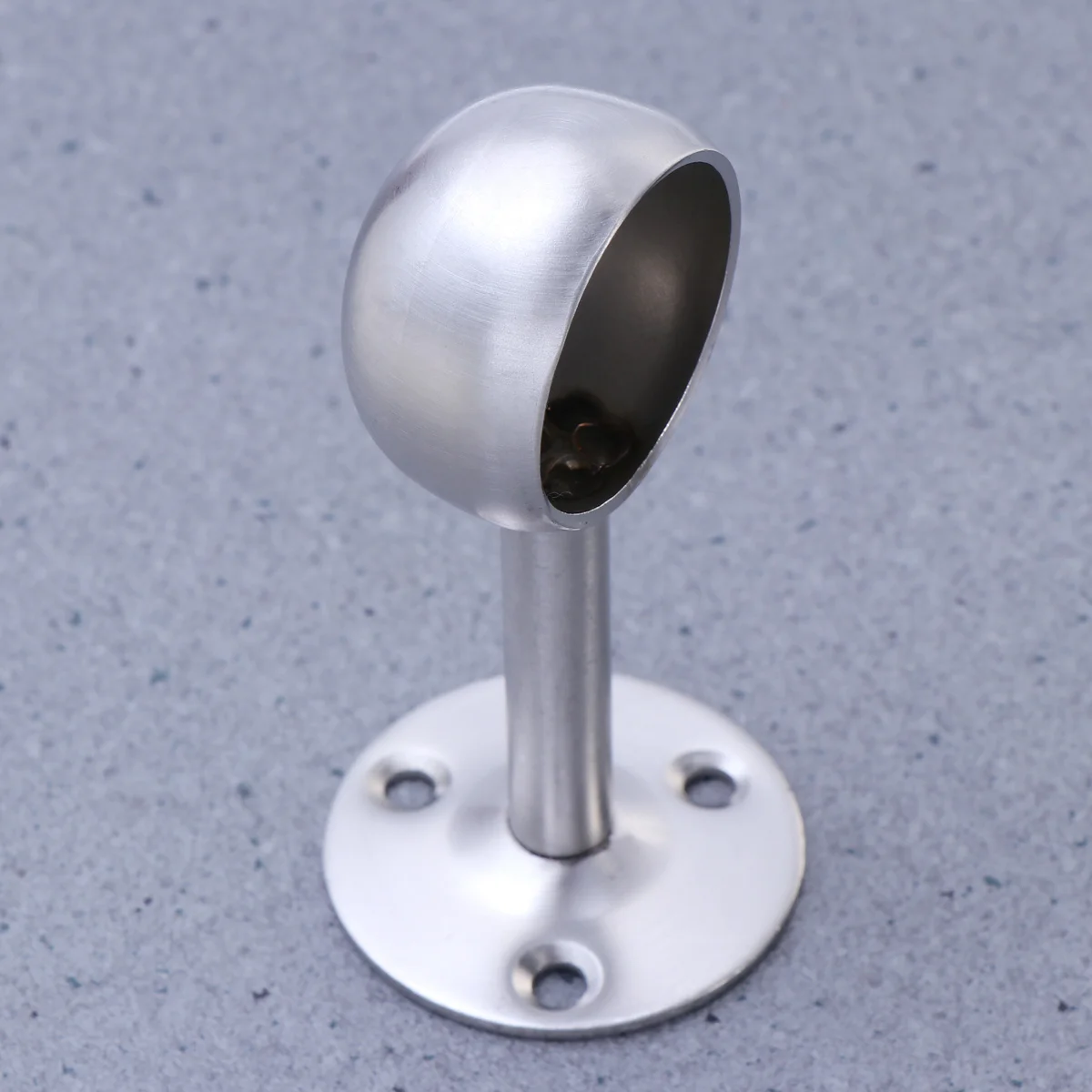

2pcs Stainless Steel Ceiling Mount Brackets Universal Drapery Rod Support Heavy Duty Wall Mountable Curtain Rod Holder No