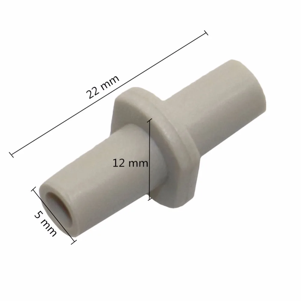 50 Pcs 6mm white direct connector tube 1/4' garden garden hose connector pipe fittings plastic With micro-nozzle