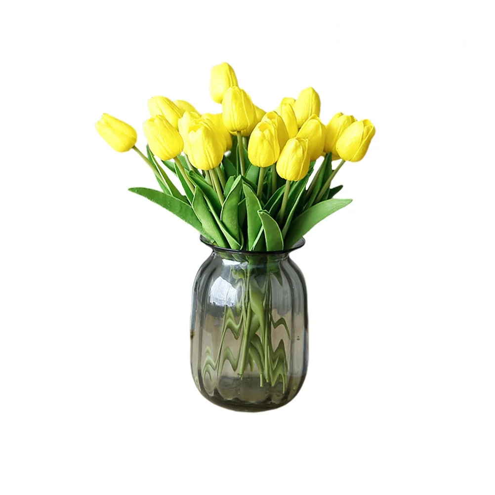

Artificial Silk Tulip 6x2 5x33cm Real Flower Home Decor Touch Silk Flower Home Decor Wedding Party Office GiftsSilkFlower