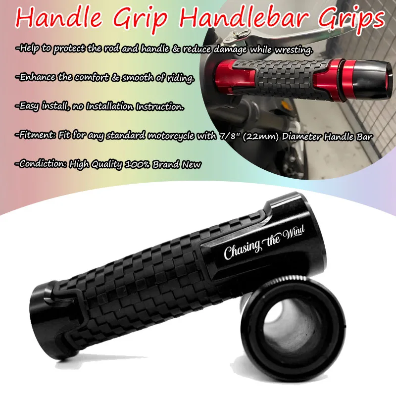 

Подходит для погони ветра, универсальная ручка 7/8 дюйма, 22/24 мм, ручки для руля мотоцикла