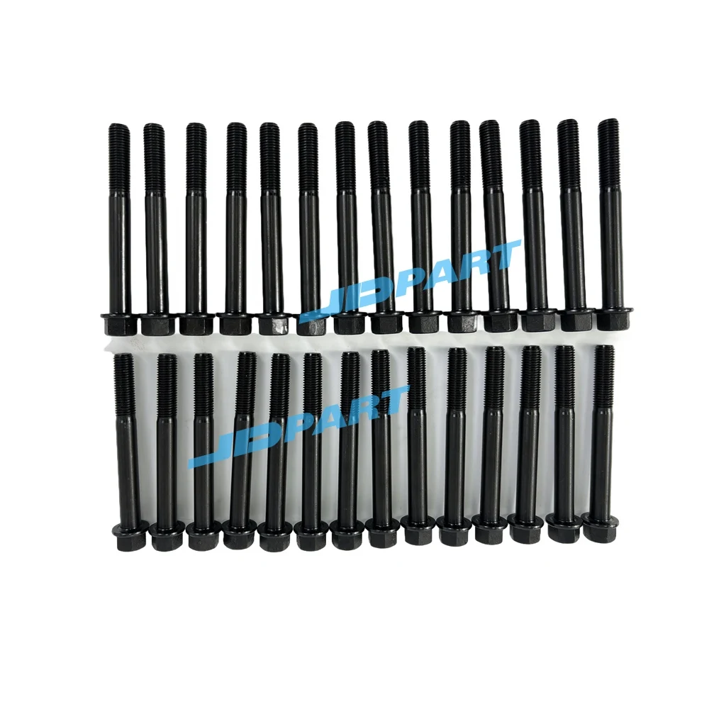 Exceptional quality 28 PCS D2366 Cylinder Head Bolt For Doosan / DEVELON Diesel Engine Parts