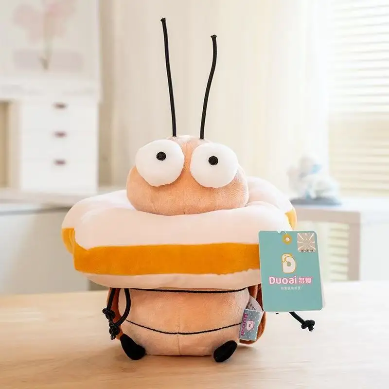 Lo último en llavero con colgante de mochila de cucarachas, muñeco de peluche de dibujos animados de anime, bonito regalo de cumpleaños para niños, muñeca divertida