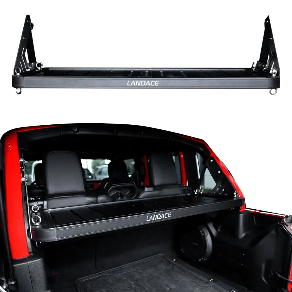 Rear gate inside storage shelf fit for jeep wrangler high quality unique design powder coated