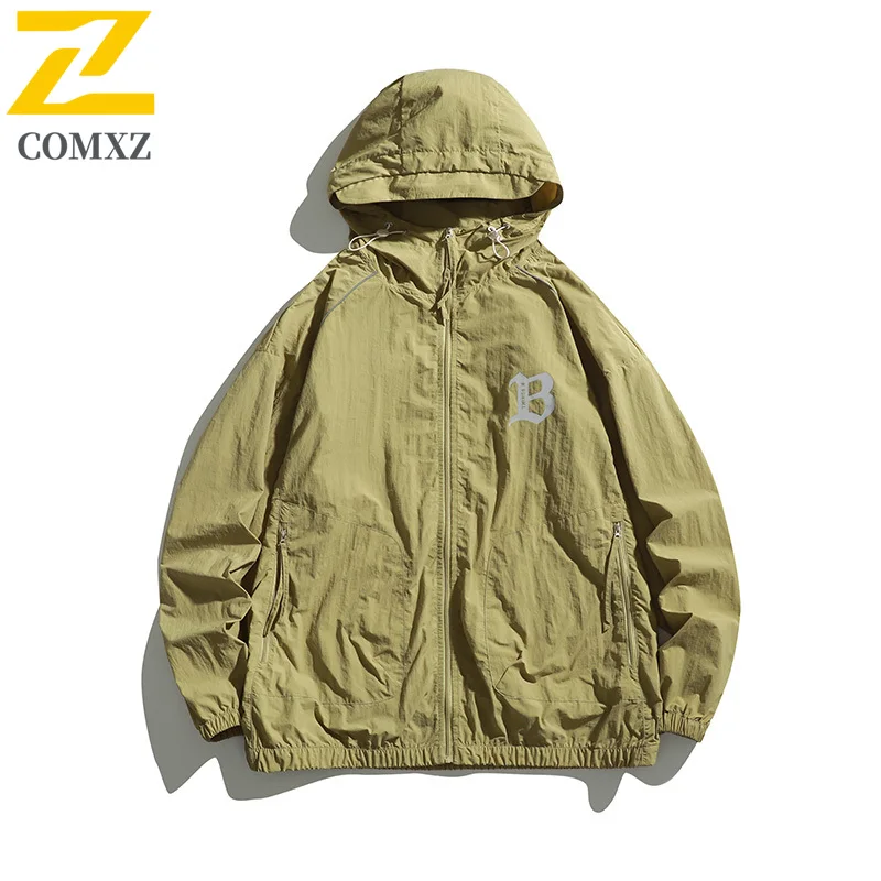 سترة بغطاء للرأس صيفية للرجال من الحرير الجليدي للحماية من الأشعة فوق البنفسجية بعامل حماية من الأشعة فوق البنفسجية 50 + معطف واقي من الشمس رفيع للغاية وجيد التهوية لصيد الأسماك في الهواء الطلق #6