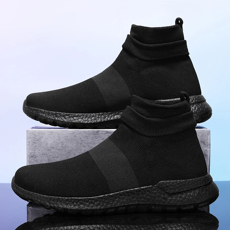 

Unisex Casual Shoes High Top Soft Mesh Walking Shoes Outdoor High Elasticity Breathable Comfort Anti Slip Casual Walking Shoes