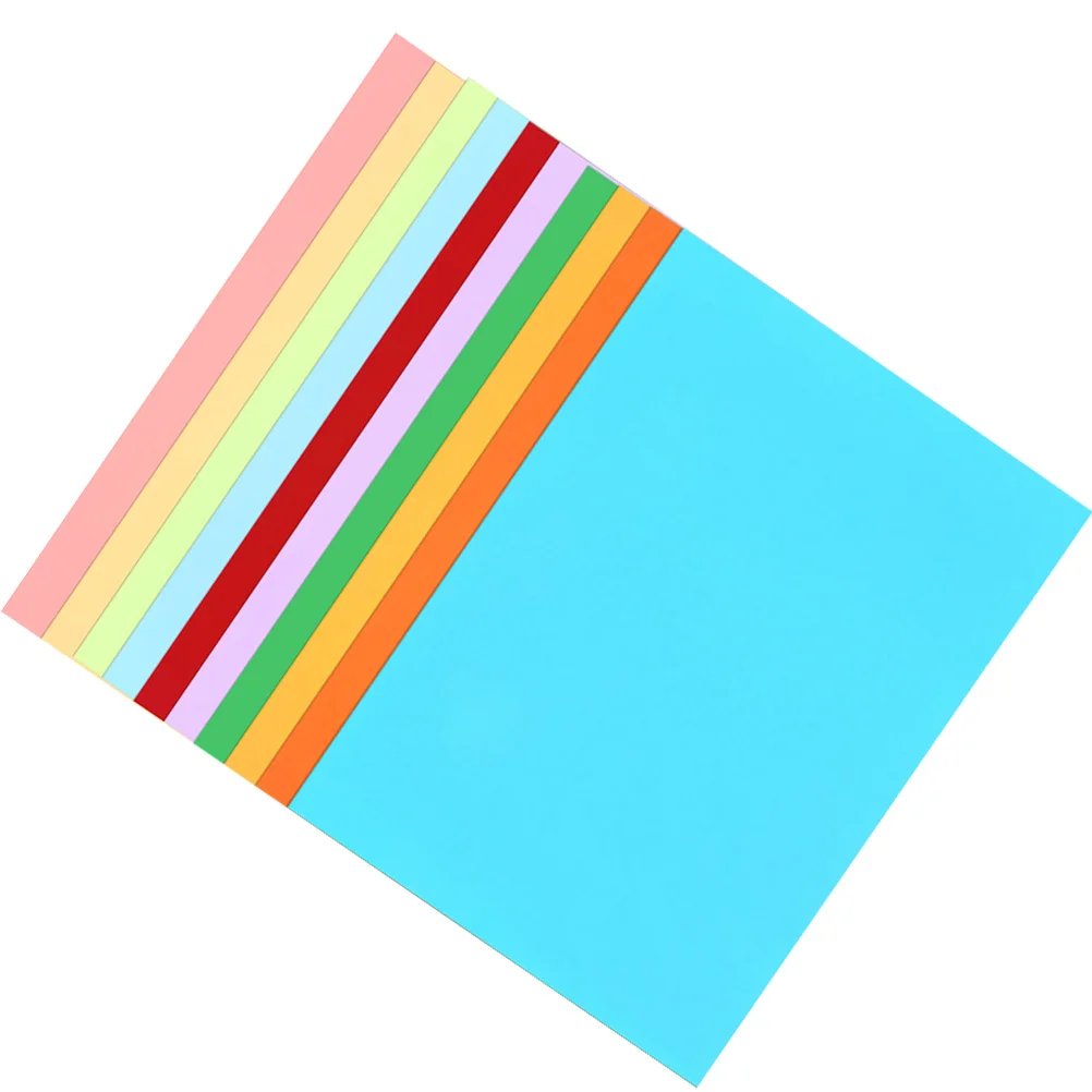 50 peças papelão colorido durável a4 10 cores diferentes papel grosso não é fácil quebrar papelão de presente artesanal para crianças