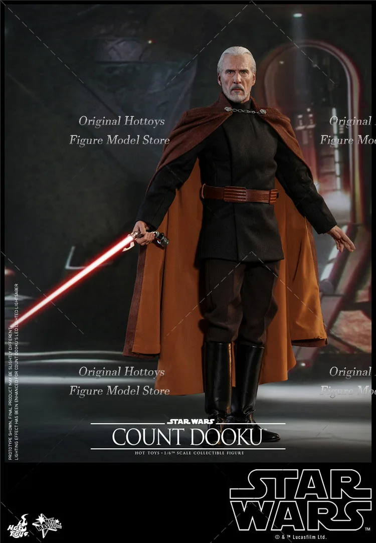 HT HotToys MMS496 1/6 Scale Male Soldier Star Wars：Episode II-Attack Of The Clones Count Dooku Full Set 12'' Action Figure Doll