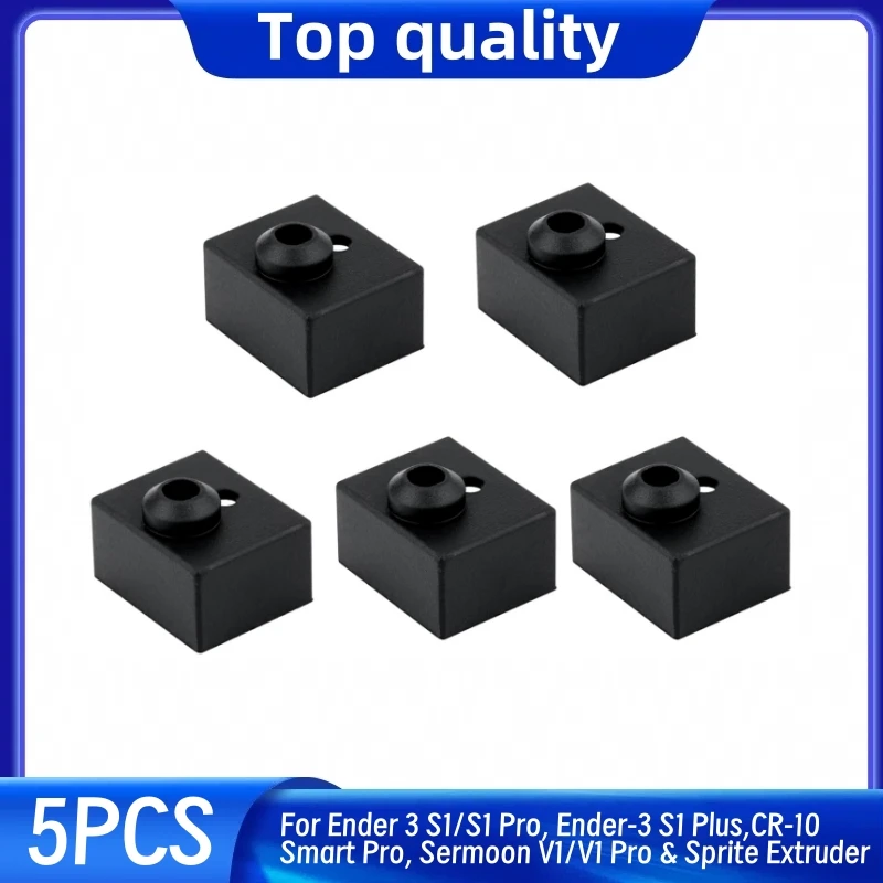 Calcetín de silicona para calentador de extrusora Creality Sprite, cubierta de silicona de bloque calentador para impresora 3D Ender 3 S1/3 S1 Pro/CR10 Smart Pro