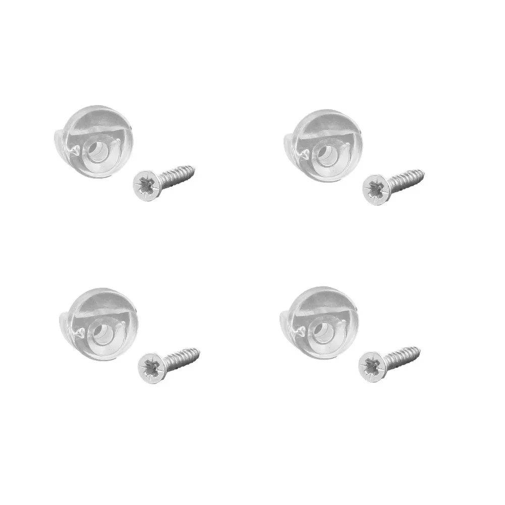 

4pcs Mirror Wall Clips Fixing Kit Frameless Clips Glass Bracket Mounting Hanging Hardware For Fixing Glass Cabinet Door hardware