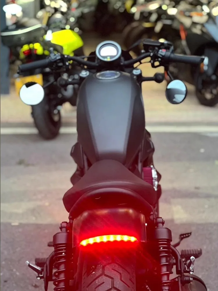 Topteng LED light Rear Fender Mudguard Fairing For Honda REBEL CMX 300 500 2017-2023 Motorcycle Accessories