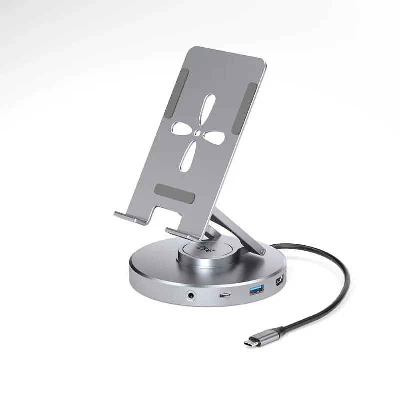 

Rotating Phone Tablet Stand Foldable Desktop Convenient 360 ° Base Handheld Stand Expansion Dock