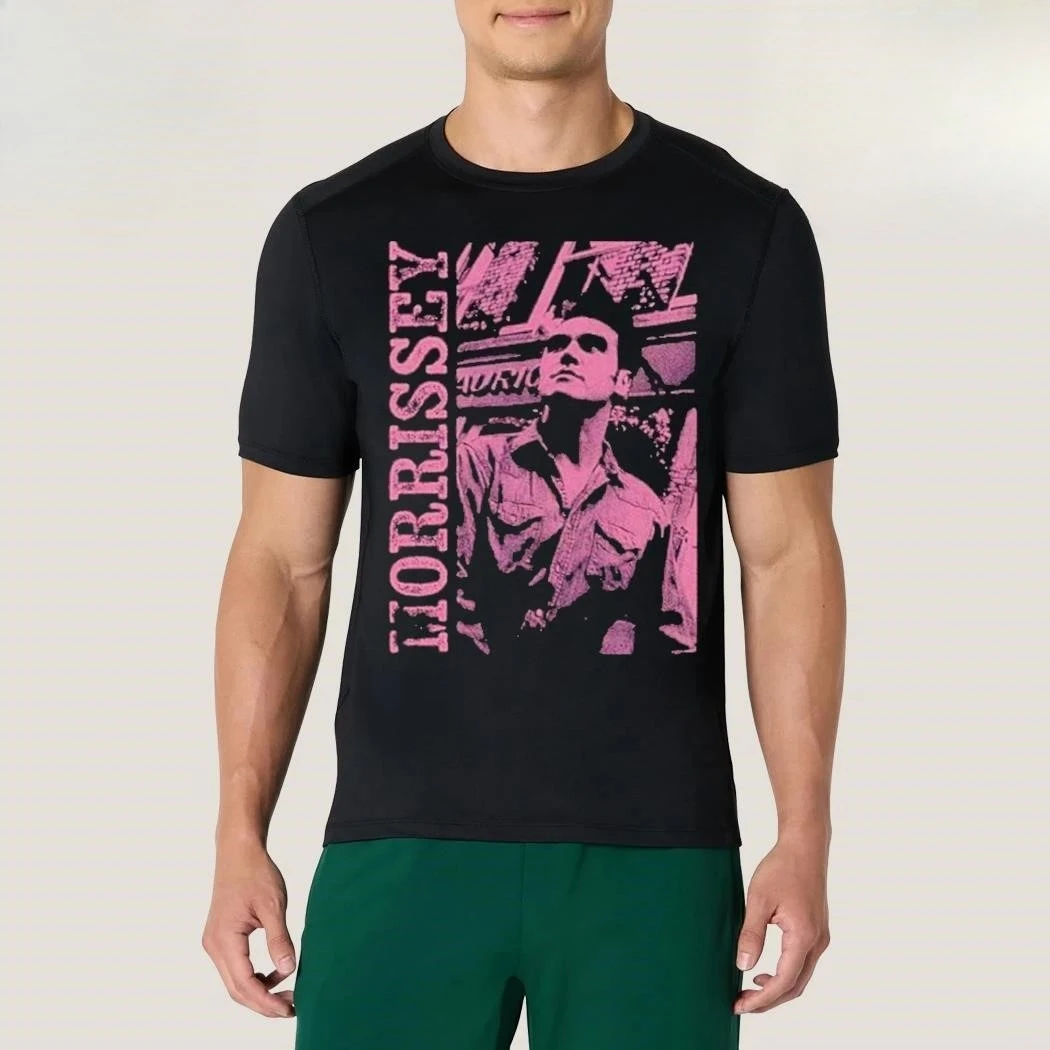 Camiseta de algodón 100% con estampado de Morrissey para hombre, camiseta de verano oversize con gráficos de gira, camiseta de manga corta Y2K Hip Hop para mujer