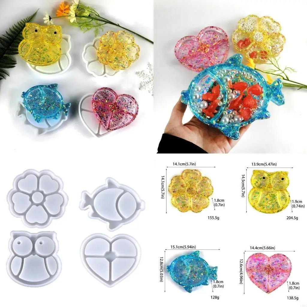 195C Storage Box Resin Mold for Resin Casting Jewelry Storage Case Holder Mold