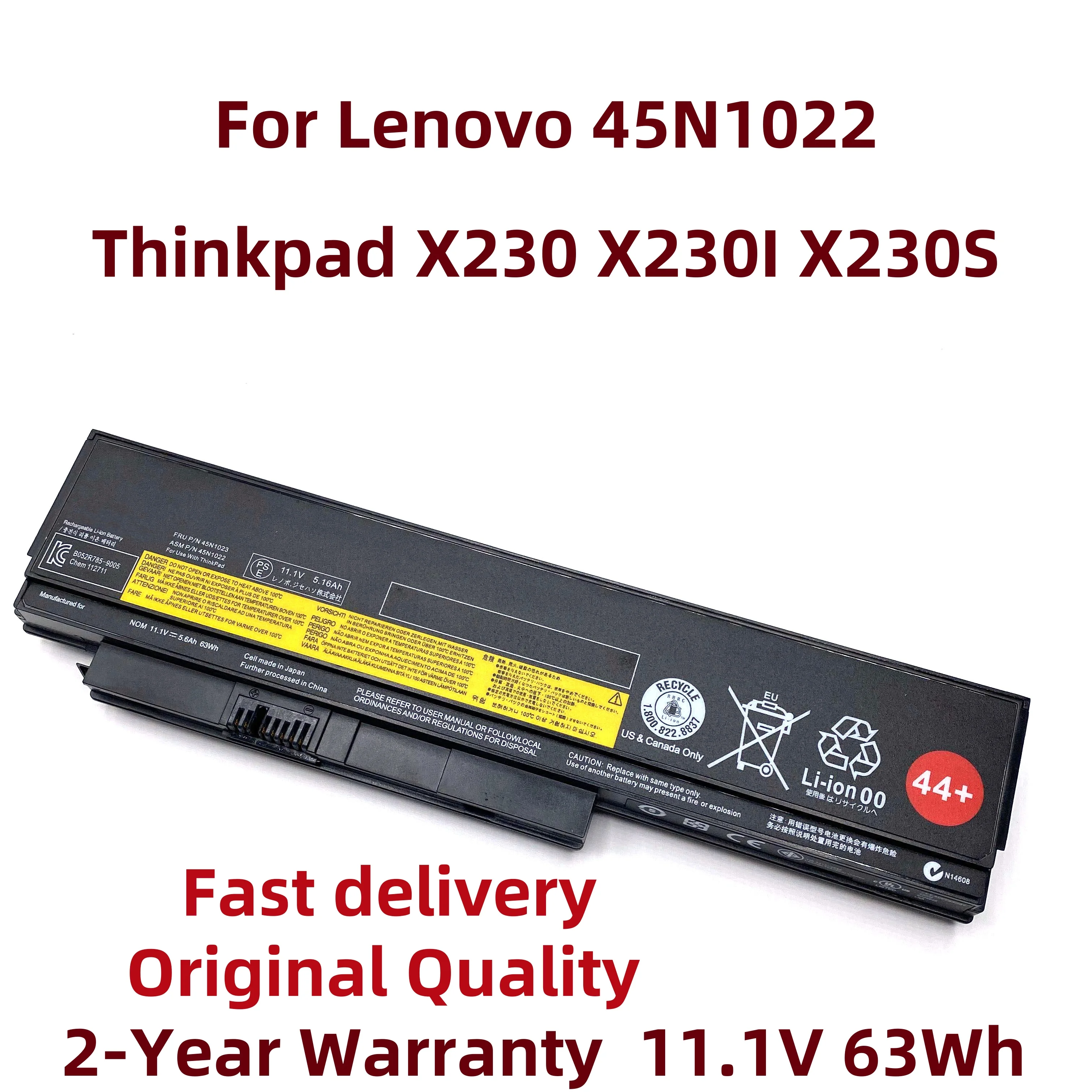 New 45N1022 8400mAh 5600mAh Laptop Battery For Lenovo Thinkpad X230 X230I X230S 45N1029 45N1028 45N1021 45N1024 0A36282 44+ 44++