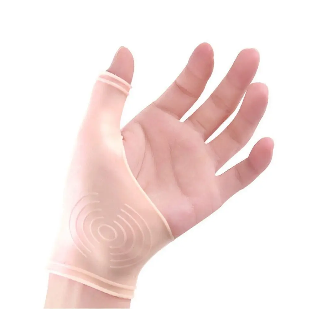 Muñequera de Gel de silicona, soporte para pulgar para mano derecha e izquierda, alivio del dolor para el túnel carpiano, reumatismo, tendinitis, Yoga, 1 par