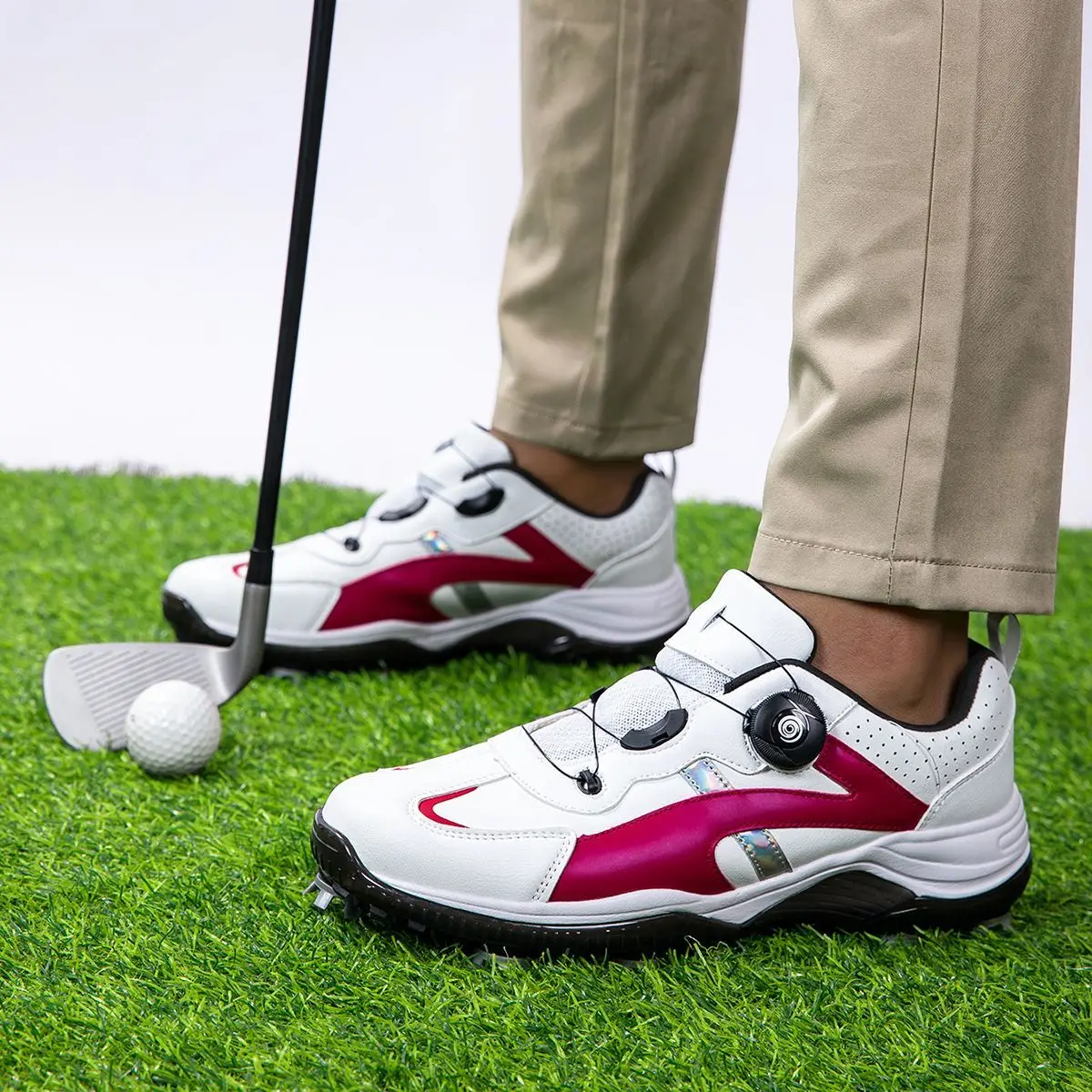 أحذية جولف للرجال، أحذية رياضية سريعة الأربطة للرجال، أحذية جولف احترافية للتدريب، أحذية رياضية للرجال للصالة الرياضية