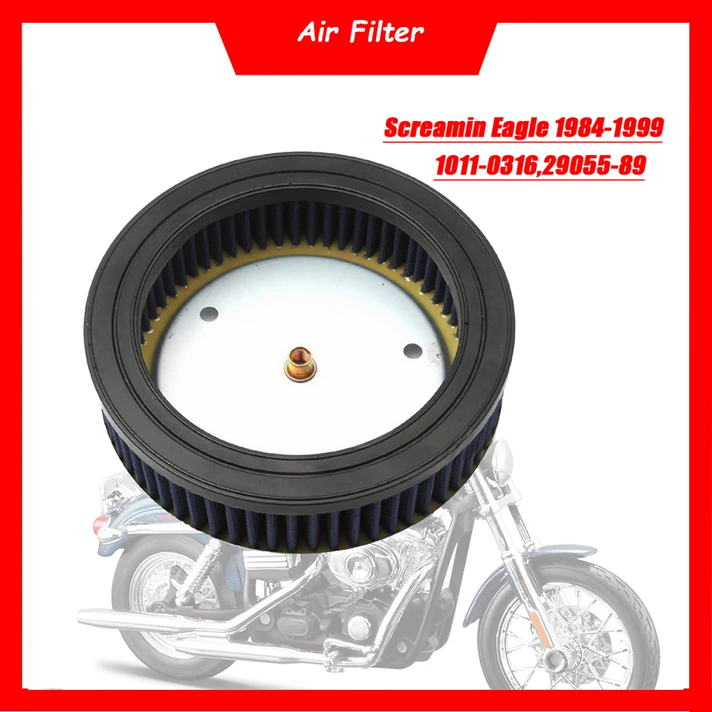 

Motorcycle Engine High FloAir Filter Cleaner Air Intake Filter For Harley Screamin Eagle 1984-1999 Evolution 80ci engine