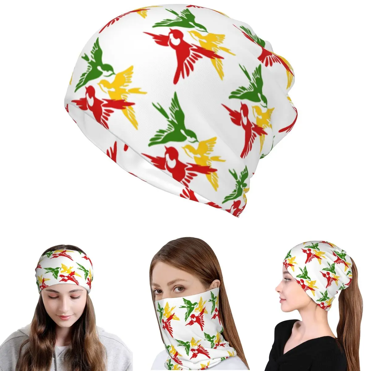 

Bob Marley 3 Little Birds Ajax Bandana Neck Cover Wrap Scarf Multi-use Balaclava Beanies Hat Unisex Adult Breathable