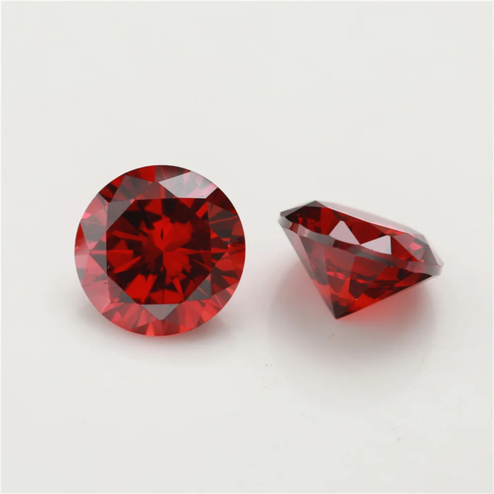 1.0~13mm 5A Cubic Zirconia Stone Multicolor Round Shape 8 Hearts and 8 Arrows Loose CZ Stones Synthetic Beads For Jewelry Make