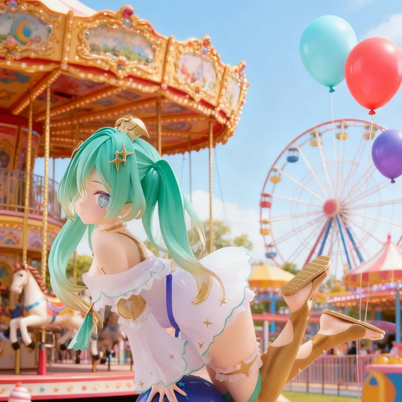 الإصدار. هاتسون ميكو أنيمي الشكل Kawaii غلوب فتاة عمل الشكل الكبار جمع نموذج سطح المكتب زخرفة دمية لعبة للطفل هدية #5